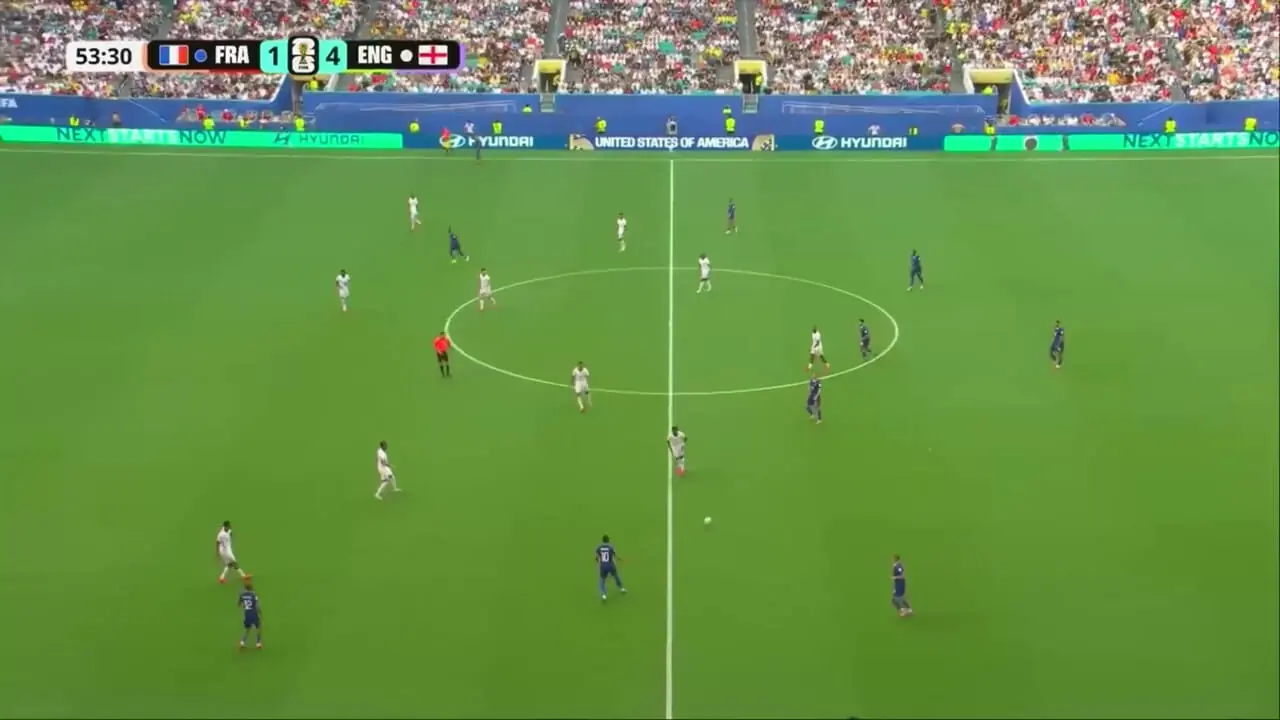 خلاصه بازی فرانسه 4 - انگلیس 6