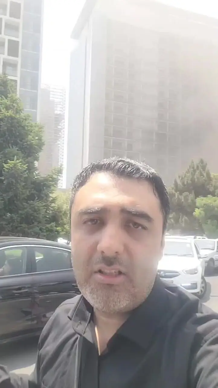 آتش سوزی در هتل پارسیان استقلال / لحظاتی پیش رخ داد + فیلم