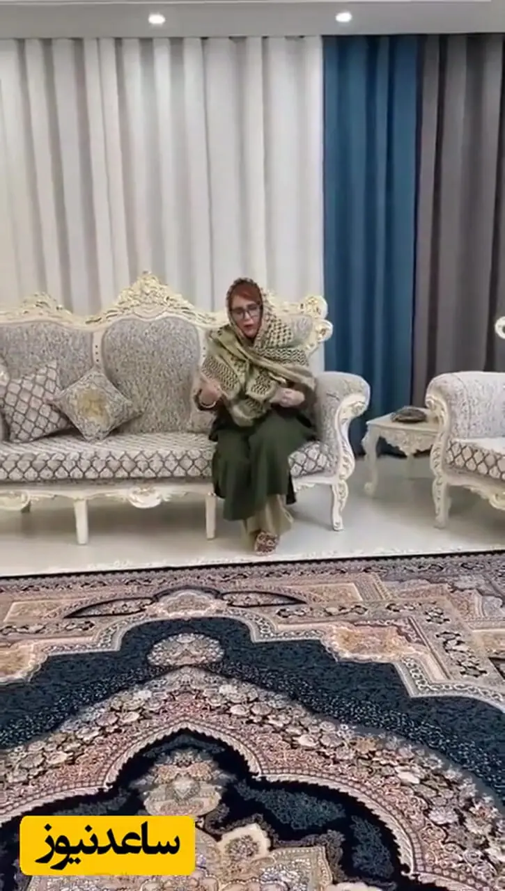 فیلم/ نگاهی به چیدمان منزل مجلل و لاکچری «بهنوش بختیاری»، بازیگر بامداد خمار/ از مبلمان سلطنتی و مدرن تا لوسترهای برنجی و فرش ایرانی