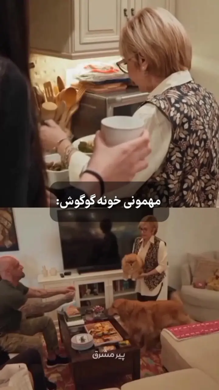 فیلم/ نگاهی به دکوراسیون خانه شاهانه گوگوش / از آشپزخانه شلوغ تا میزنهار خوری و شومینه دیواری