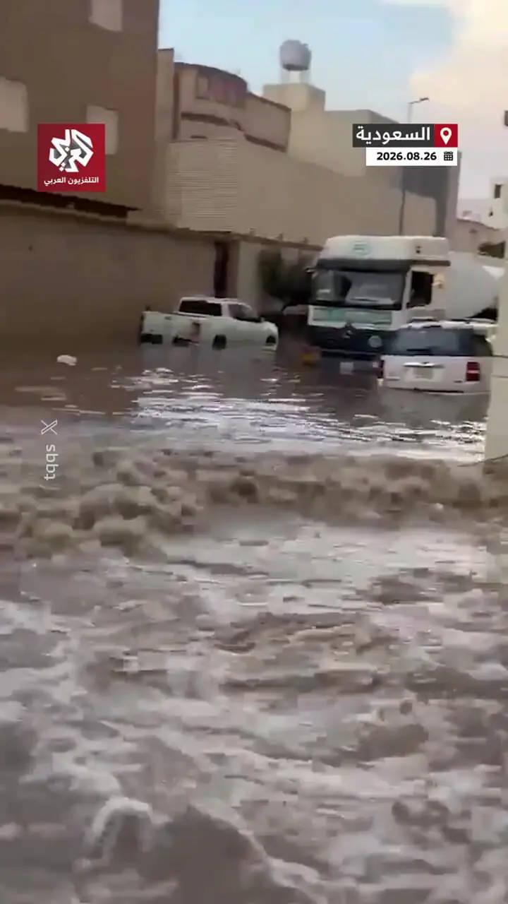 بعد از نپال نوبت به عربستان رسید/ سیل همه چیز را با خود برد + فیلم آخر زمانی