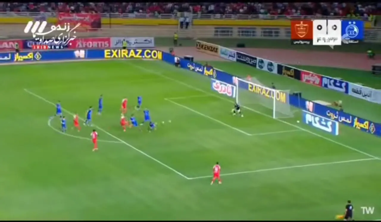 گل اول پرسپولیس توسط محبی در دقیقه 50
استقلال 0 - پرسپولیس 1