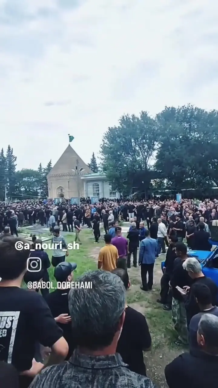 فیلم تشییع پیکر علی میررضایی خواننده مازنی که در زندان بابل اعدام شد 
