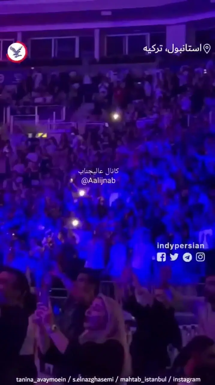 فیلم/ عایشه گل کنسرت معین را به حاشیه برد / خانم بازیگر ترکیه ای با آهنگ سرمو بگیر تو دامنت معین سالن را ترکاند