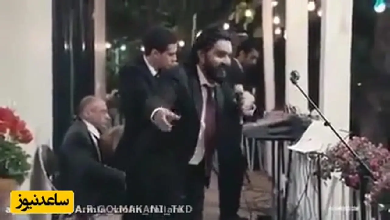 فیلم خوانندگی حامد بهداد در یک مراسم عروسی / آقای بازیگر چه غوغایی کرد