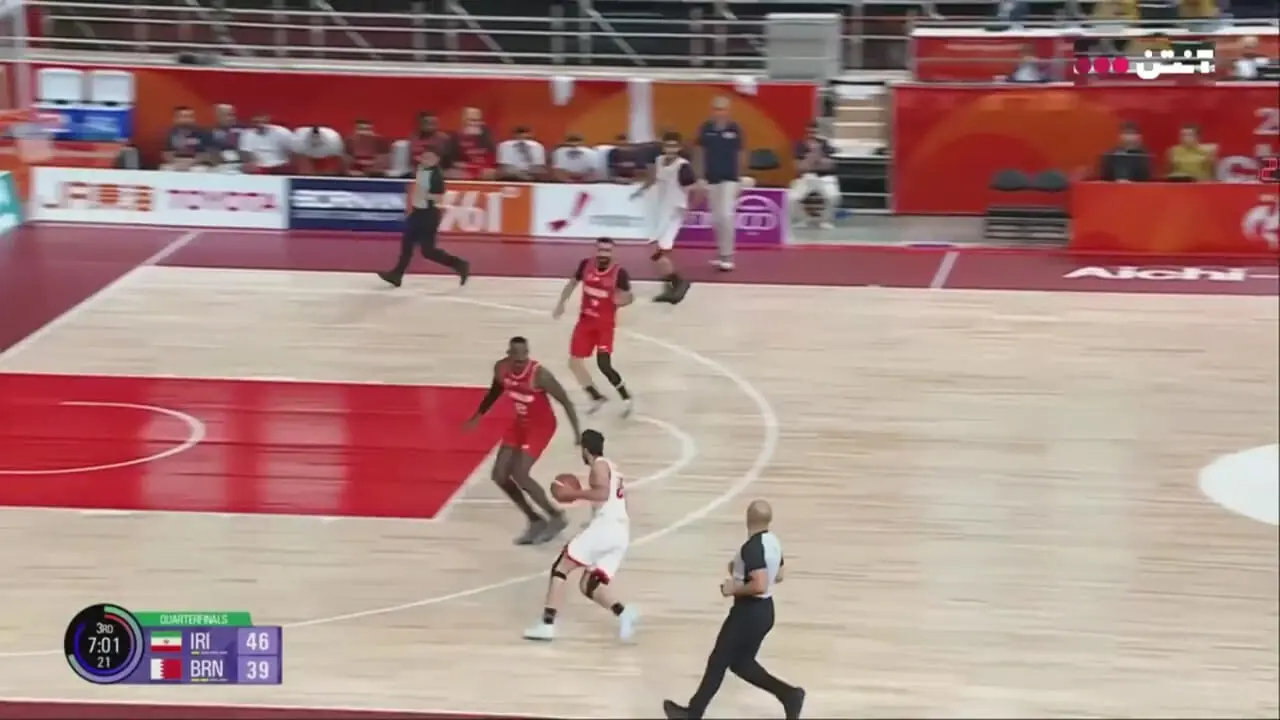 خلاصه بسکتبال ایران 79 - بحرین 74
