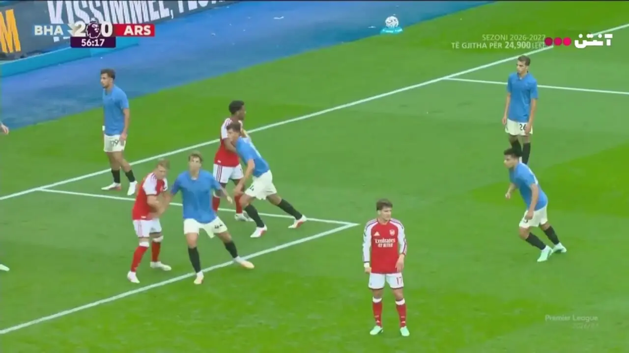 فیلم خلاصه بازی آرسنال 0- 3 برایتون
