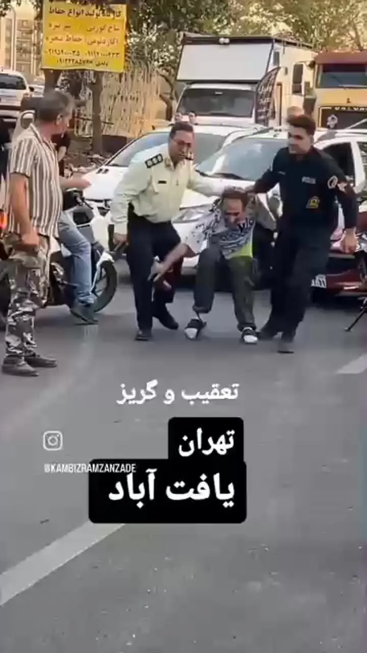 فیلم پایان تعقیب و گریز در بلوار معلم با شلیک دقیق پلیس