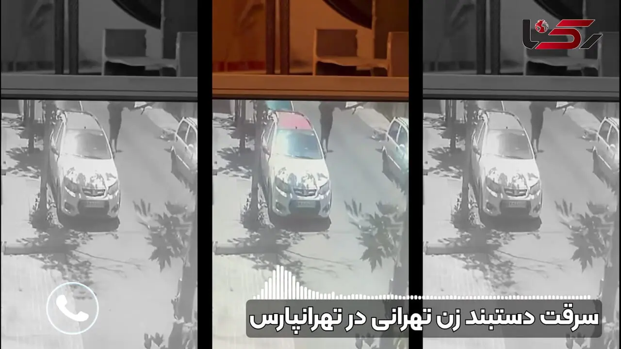 فیلم لحظه سرقت خشن دستبند زن تهرانی مقابل خانه‌اش در تهرانپارس+ گفتگو با مال باخته
