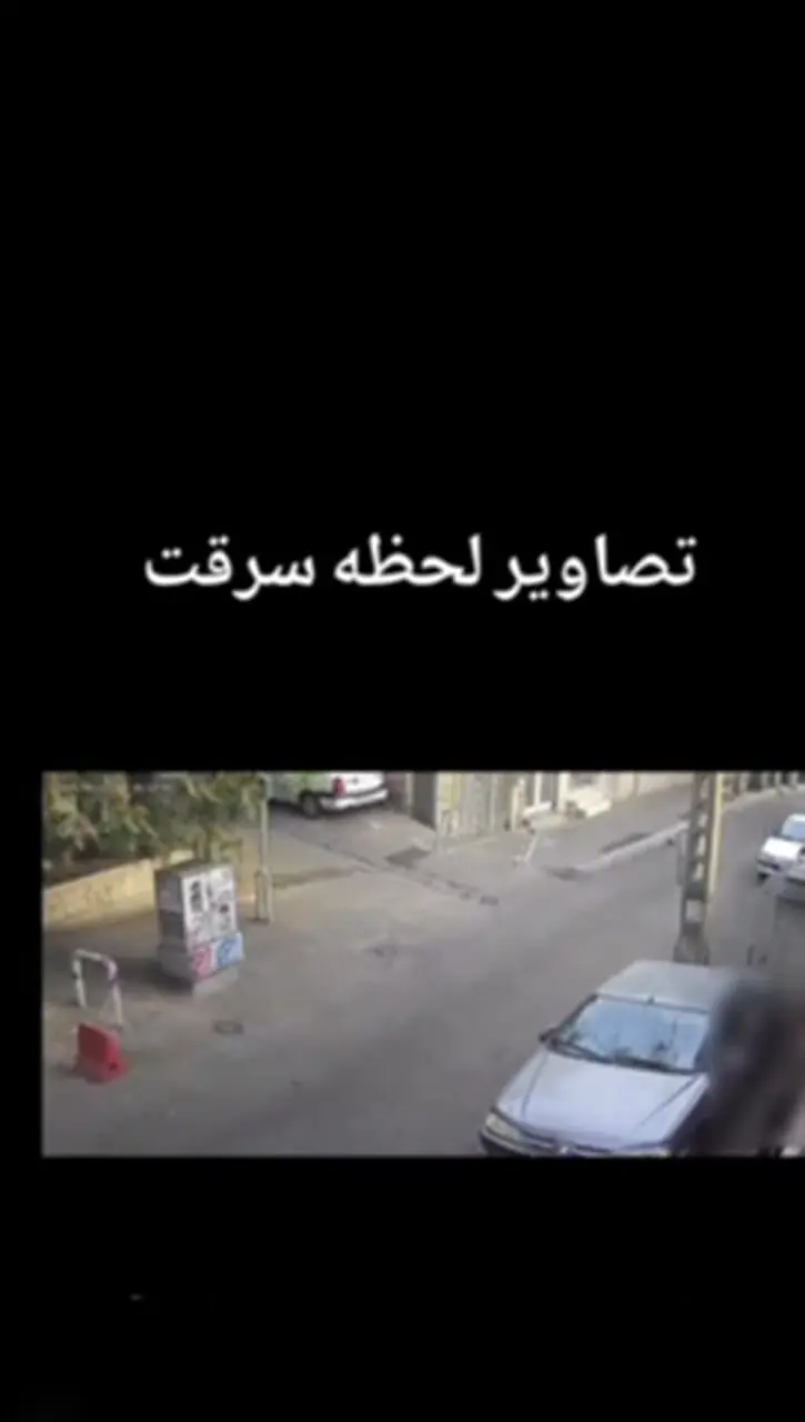فیلم لحظه تعقیب و گریز یک سارق در دربند تهران